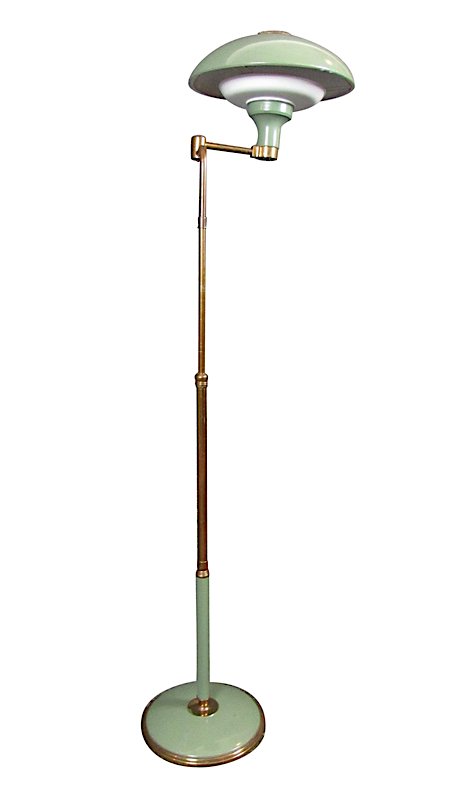 Mid-Century Adjustable Brass Floor Lamp (1 of 6)
