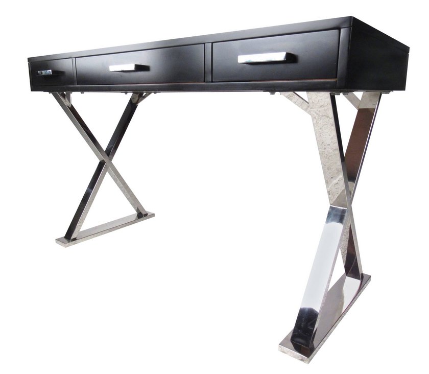 Contemporary Chrome Base Desk (1 of 6)