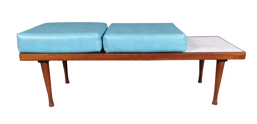 Mid-Century Modern Bench in Walnut (1 of 6)