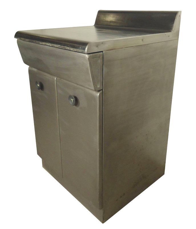 Unusual Midcentury Metal Cabinet (1 of 8)