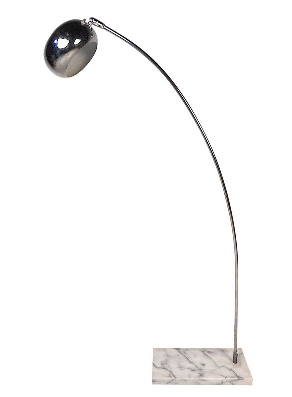 Chrome Lamp with Marble Base (1 of 9)