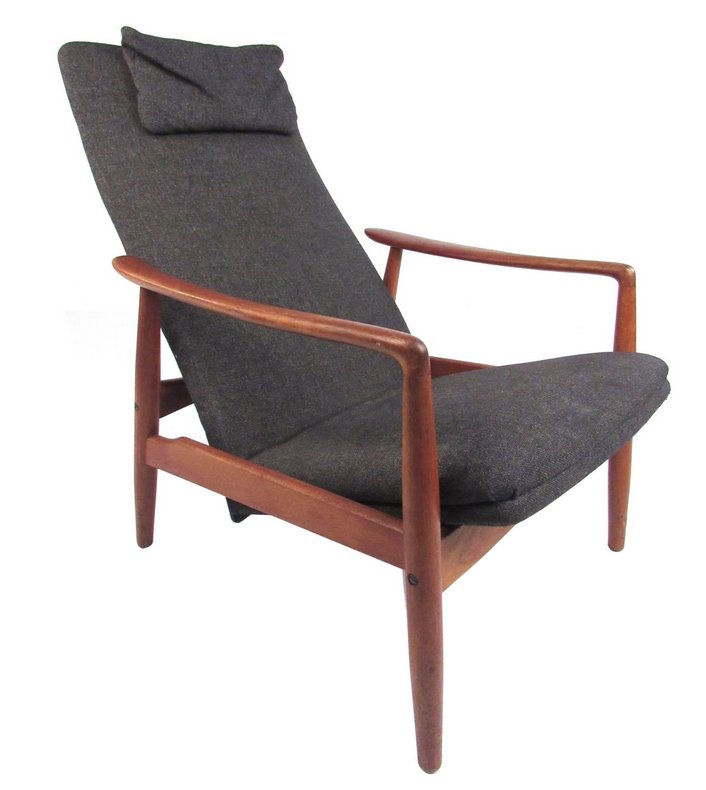 Scandinavian Modern Teak High Back Lounge Chair (1 of 7)