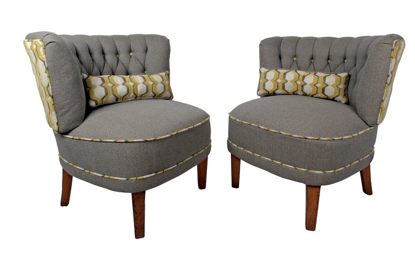 Pair of Modern Slipper Chairs (1 of 6)