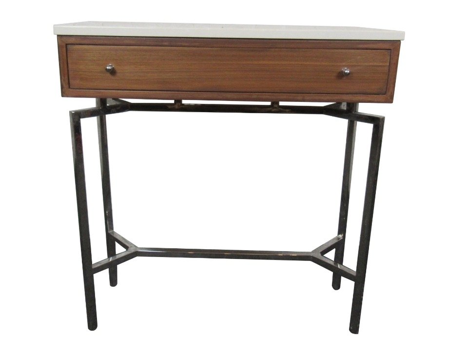 Vintage Mitchell Gold + Bob Williams Stone Top Console Table (1 of 6)