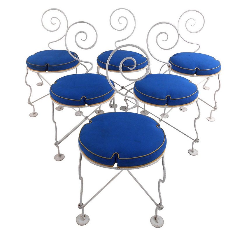 Artist Made Rebar Patio Chairs (1 of 7)