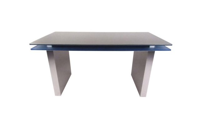 Modern Floating Top Aluminum and Lucite Desk (1 of 9)