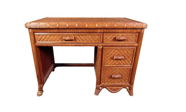 Unique Wicker Desk (1 of 12)