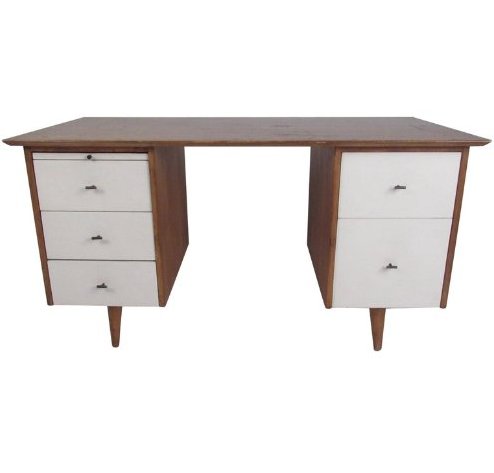 Midcentury Paul McCobb Double Pedestal Desk (1 of 15)