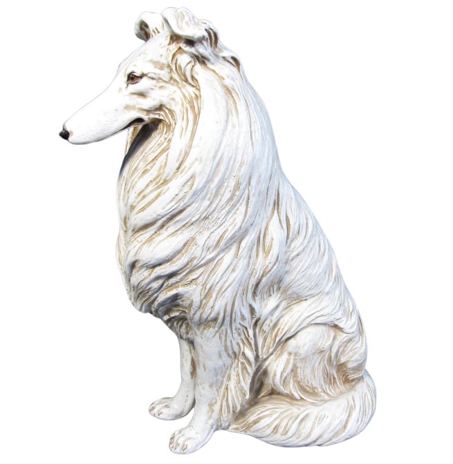 Italian Pottery Dog Sculpture (1 of 5)