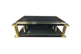 Mid-Century Modern Brass Coffee Table