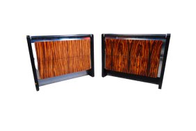 Pair of Rosewood Front Nightstands by John Stuart