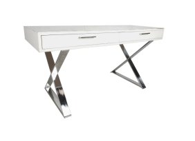 Vintage Campaign Desk in the Style of Milo Baughman