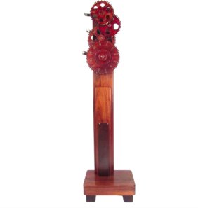 Contemporary Modern Sculptural Gear Clock by Clockwork Inc.