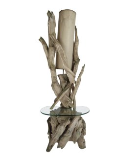 Mid-Century Modern Driftwood Floor Lamp