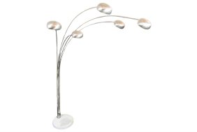 Mid-Century Modern Chrome Arc Lamp