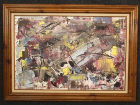 Dennis Sakelson Signed Abstract