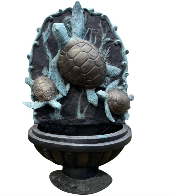 Sea Turtle Standing Wall Fountain (1 of 10)