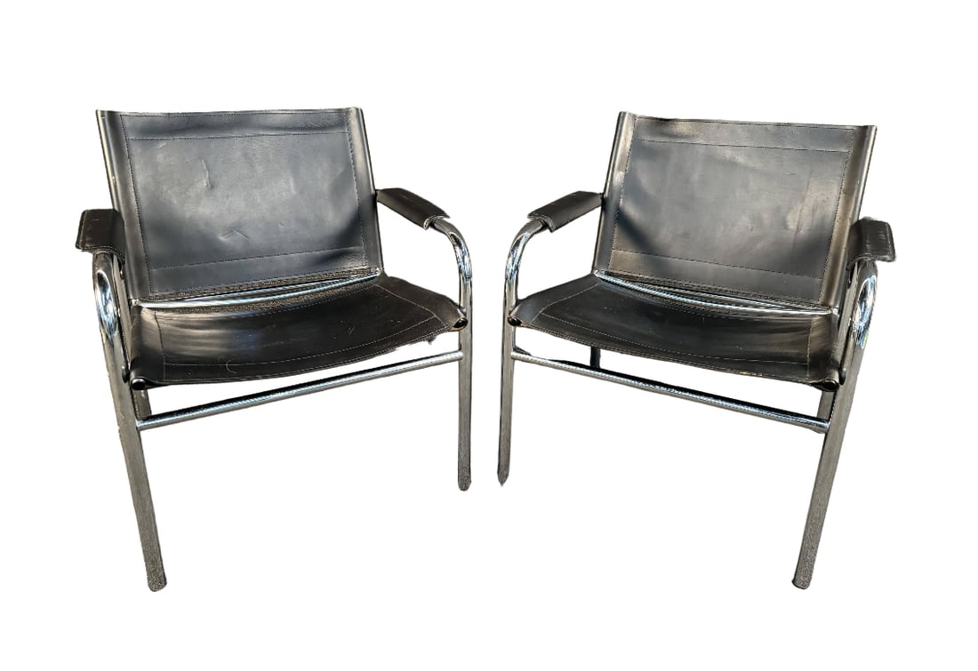 Leather "Klinte" Armchairs by Tord Bjorklund (1 of 9)