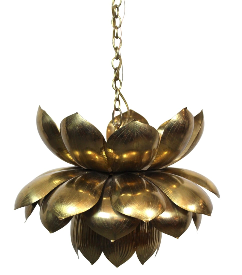 12" dia Lotus Pendant by Feldman (1 of 10)