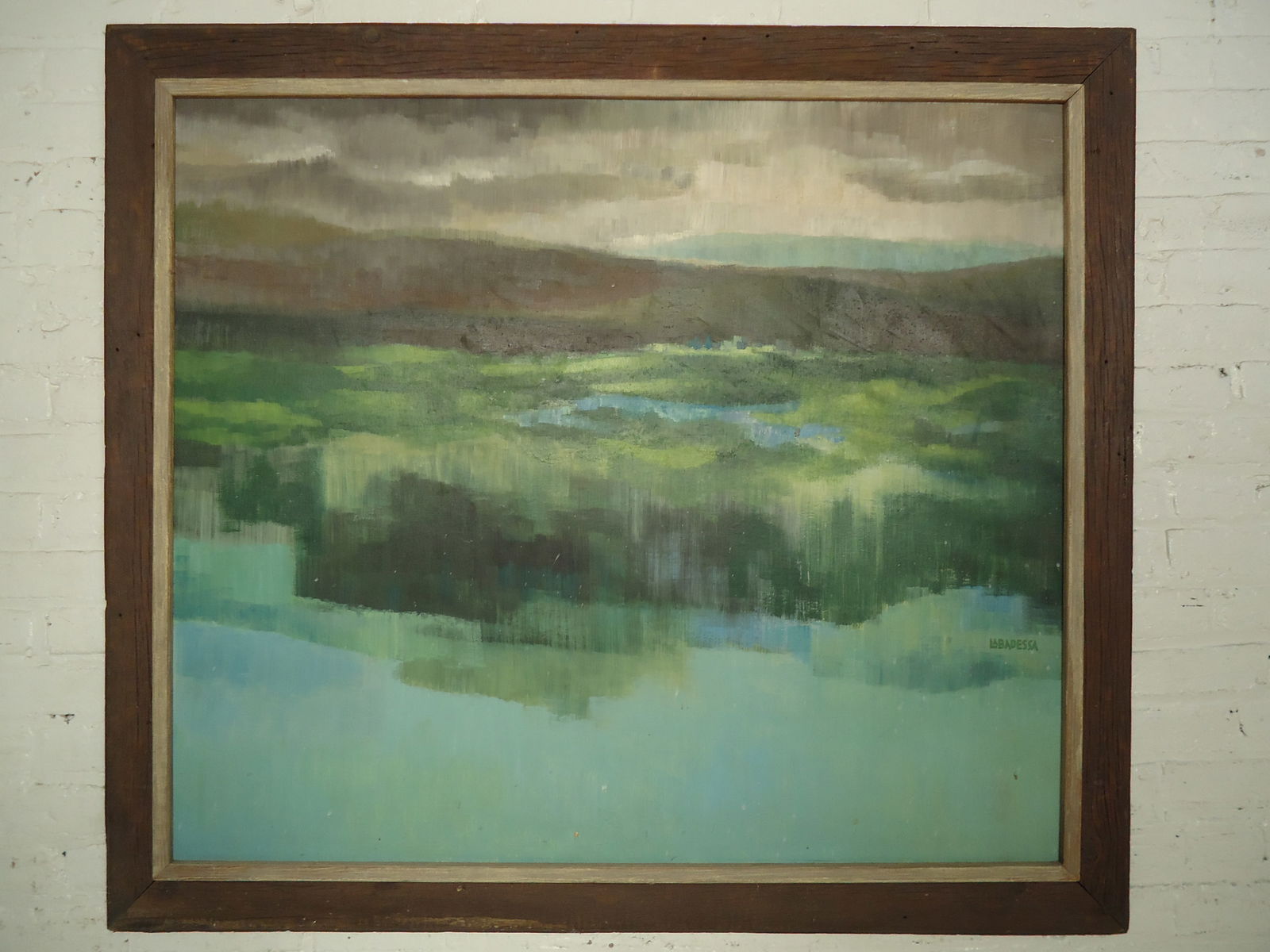 Mid-Century Oil Painting Signed "La Badessa" (1 of 7)