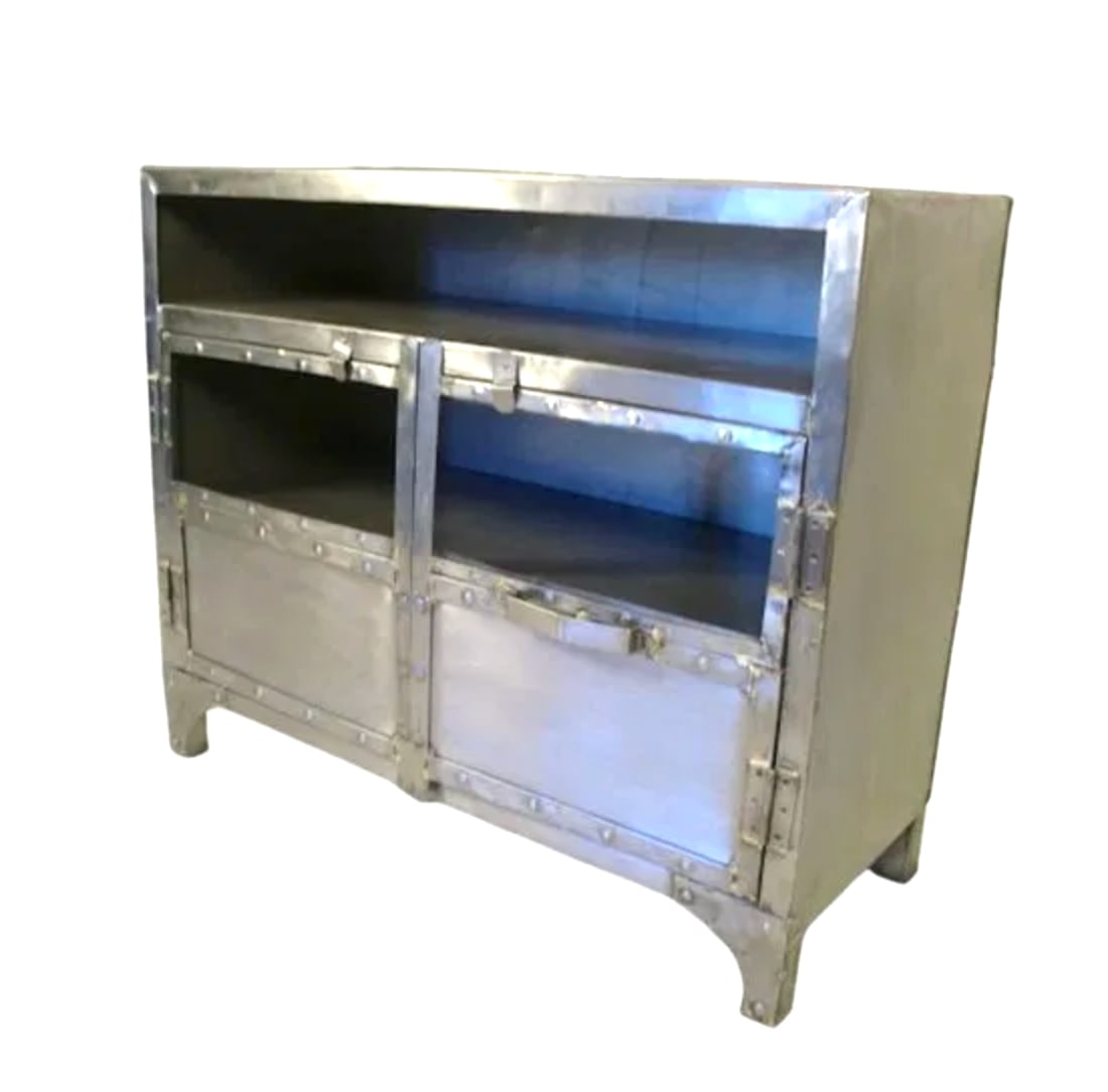 Industrial Style Console Cabinet (1 of 6)