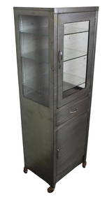 Machine Age Industrial Metal Medical Cabinet (1 of 16)