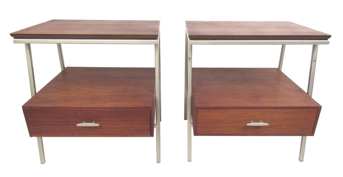 Vista of California Midcentury Walnut Nightstands (1 of 14)