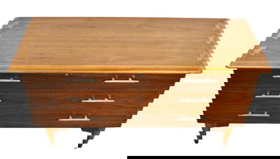Mid-Century Vintage Lane "Acclaim" Cedar Hope Chest: Bring home a piece synonymous with mid-century modern American design with Lane Furniture's iconic "Virginia-Maid" Acclaim cedar chest by Andre Bus. Featuring the highly sought after walnut & fruitwoo