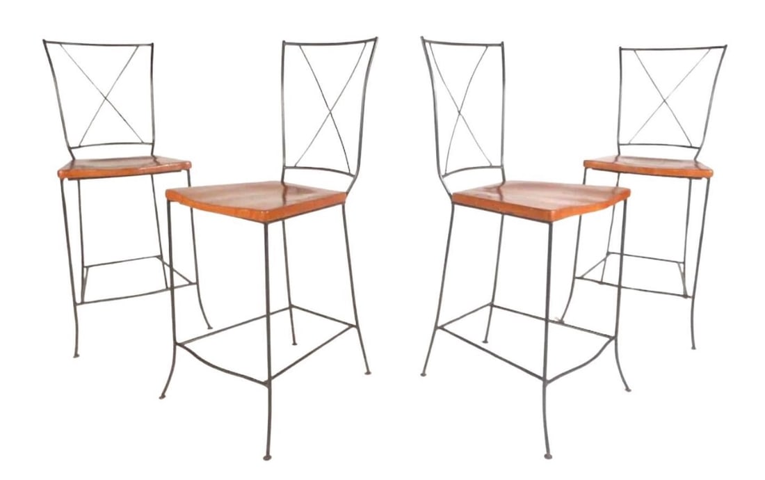 Iron & Wood Stools (1 of 5)