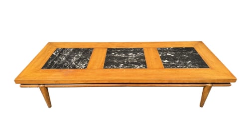 Widdicomb Floating Wood and Stone Coffee Table (1 of 19)