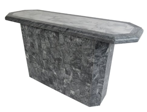 Midcentury Tessellated Stone Console Table (1 of 10)