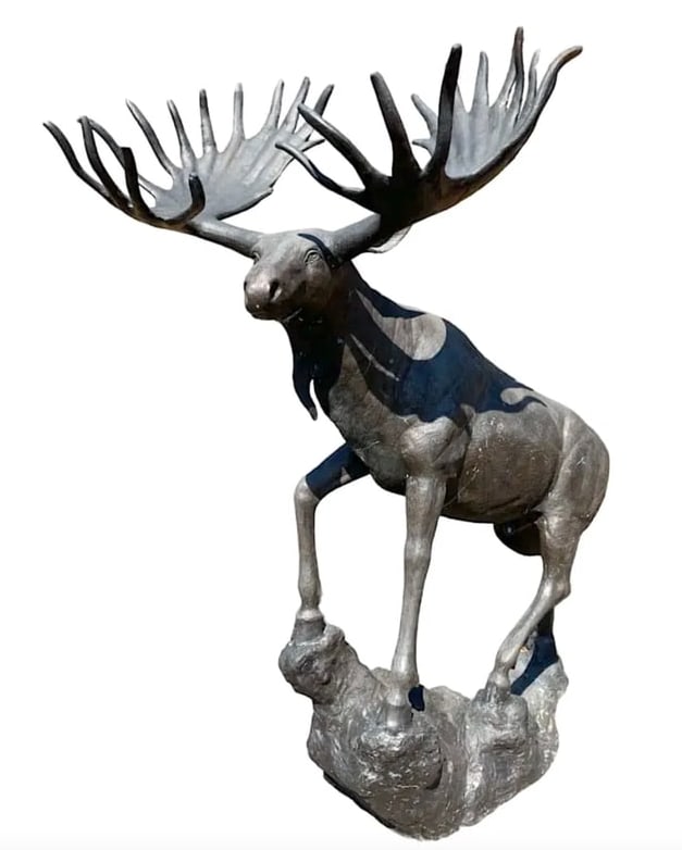 Bronze Moose Statue (1 of 8)