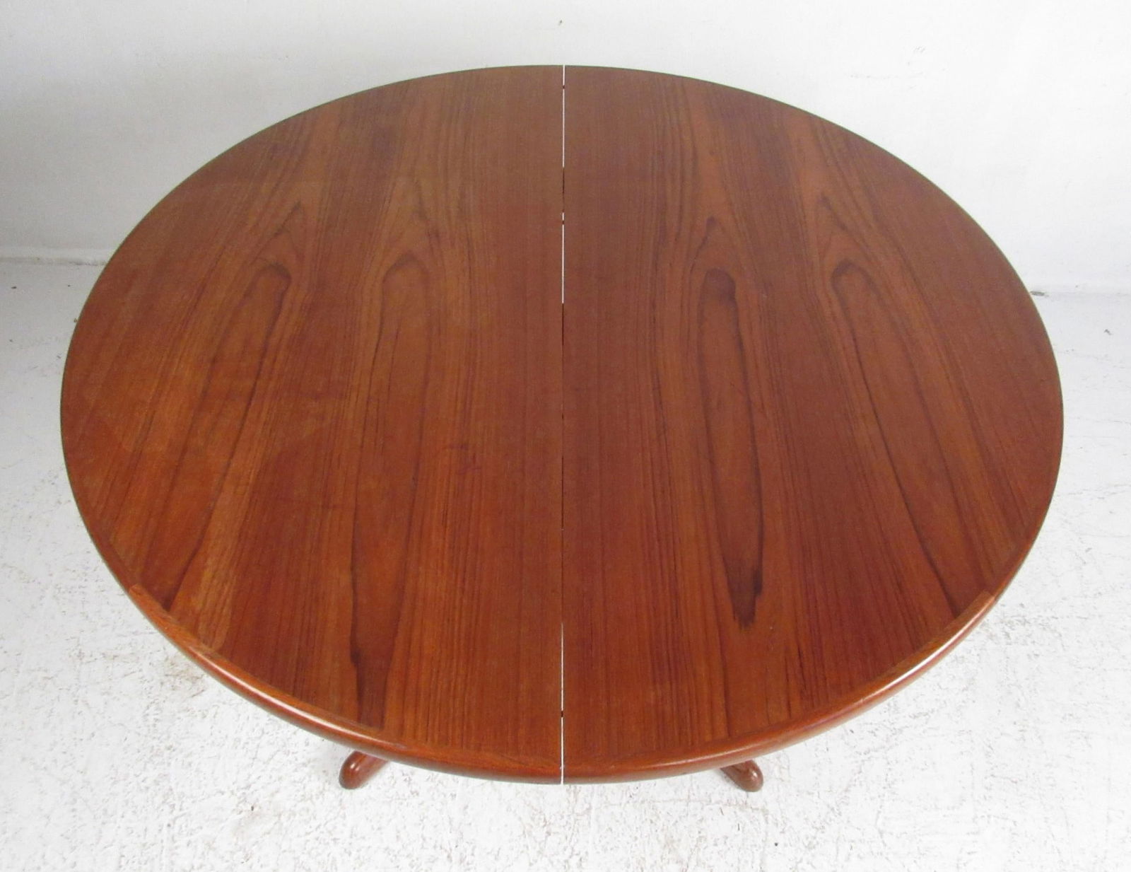 Round Teak Table w/ Leaves - 2