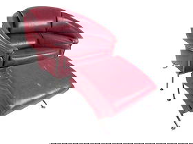 Thayer Coggin "Boldido" Leather Lounge Chair by Milo Baughman: This stylish vintage modern Boldido lounge chair features Mid-Century Modern Milo Baughman design for Thayer Coggin. Comfortable overstuffed proportions combined with matching angled ottoman make this