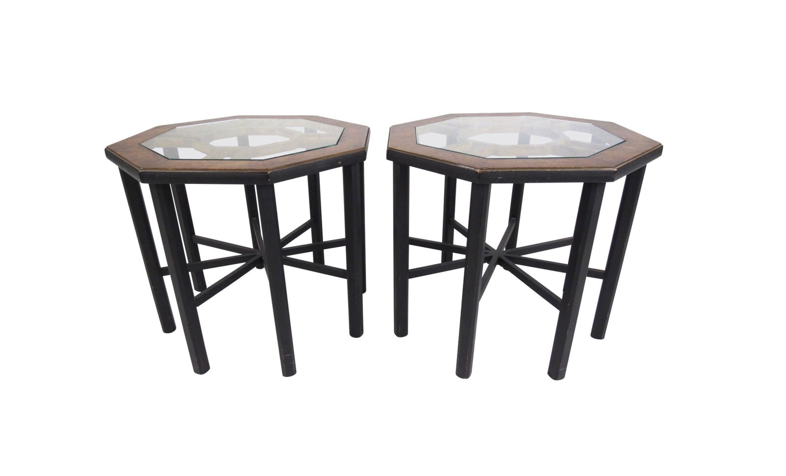 Pair of Mastercraft Style End Tables (1 of 9)