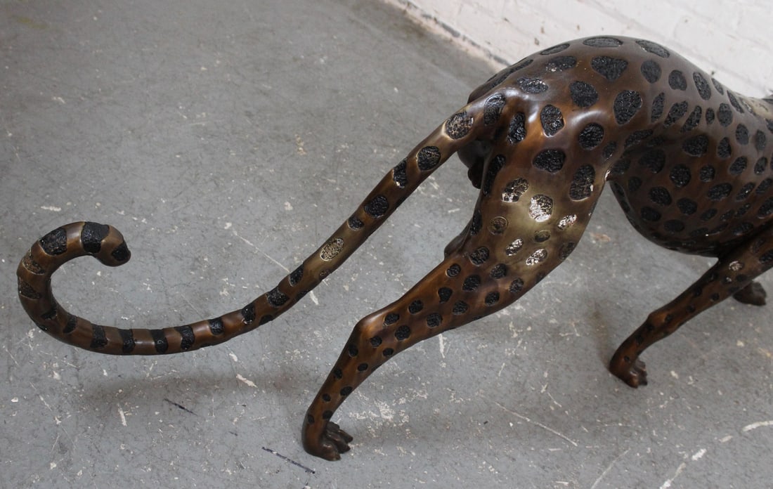 Bronze Cheetah - Five Foot Long - 12