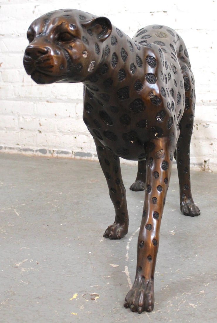 Bronze Cheetah - Five Foot Long - 4