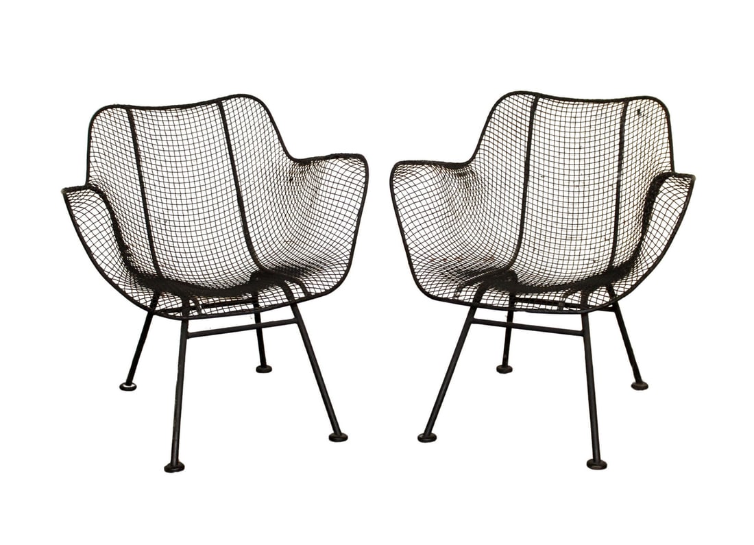 Pair of Vintage 'Sculptura' Patio Armchairs by Russell Woodard (1 of 5)