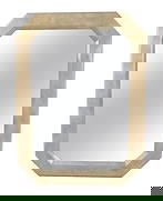 Vintage Modern Lacquered Mirror: A Mid-Century Modern mirror with elegant curved edges. Great for any office/home setting. // PICK UP LOCATION: BROOKLYN NY // Dimensions: Height: 48 in Width: 36 in Depth: 0.75 in //