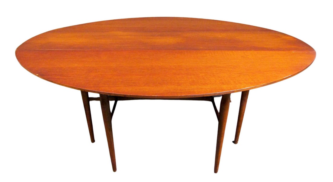 Mid-Century Heritage-Henredon Walnut Drop Leaf Dining Table (1 of 15)