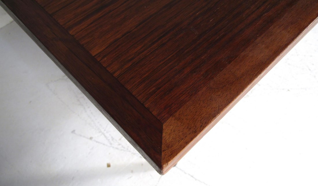 Midcentury Teak Desk with a Finished Back - 9