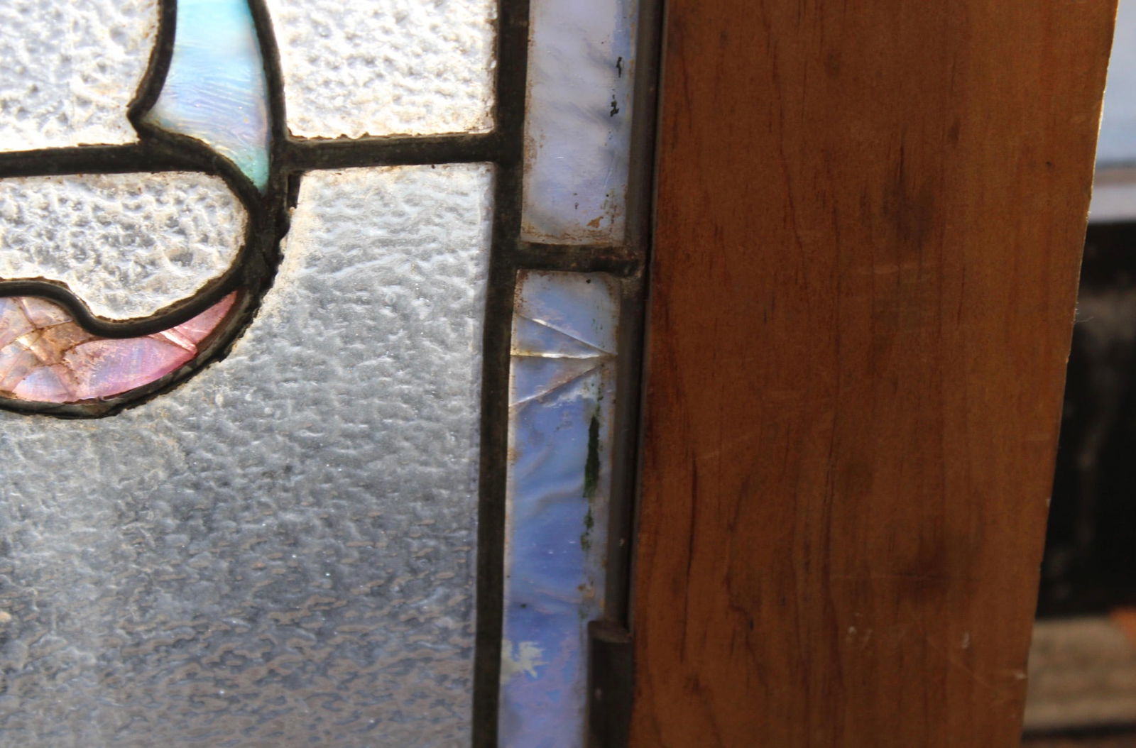 Architectural Stained Glass Window with Swans - 11