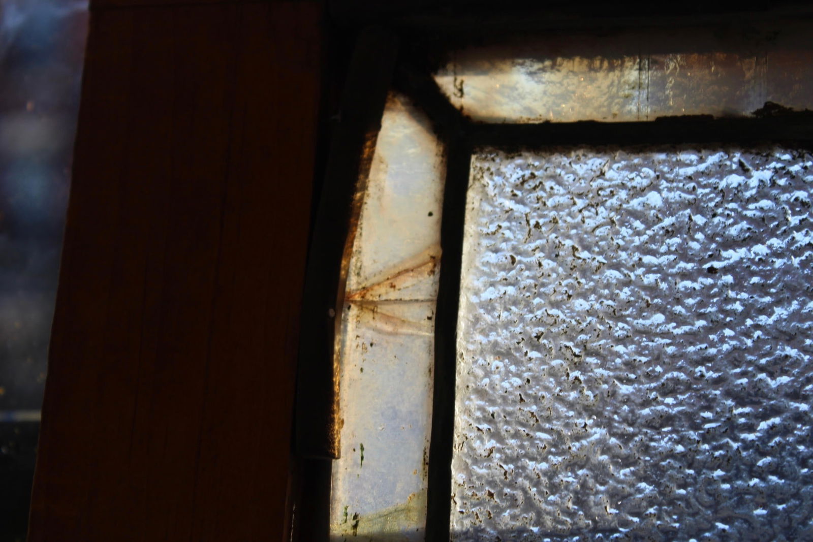 Architectural Stained Glass Window with Swans - 13