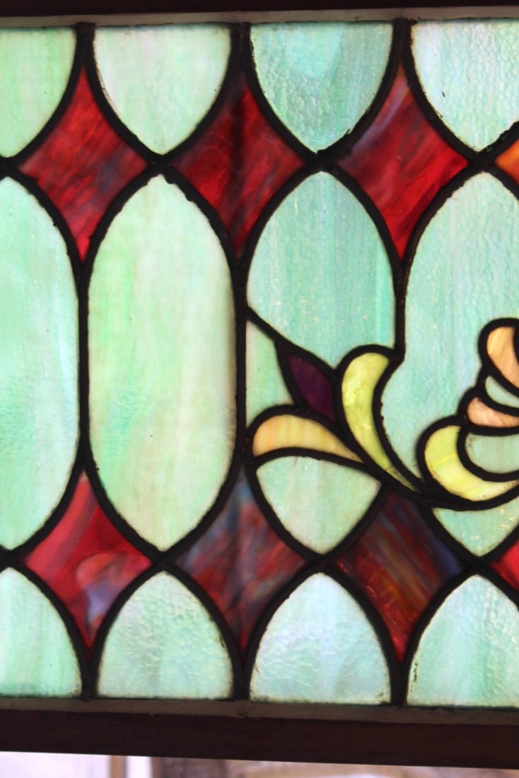 Spectacular Antique Transom Window - 9