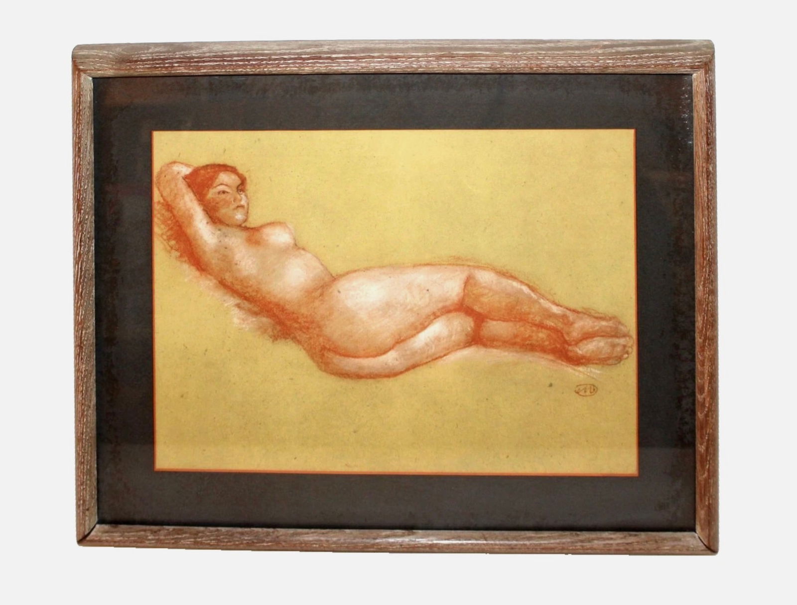 Original 1948 Lithograph of Reclining Nude Woman by Aristide Maillol (1861-1944): One of just 1000 printed in 1948. This piece was done by Aristide Maillol (1861-1944), one of the most famous sculptors of his time. He served as an inspiration to artists such as Picasso, Matisse,