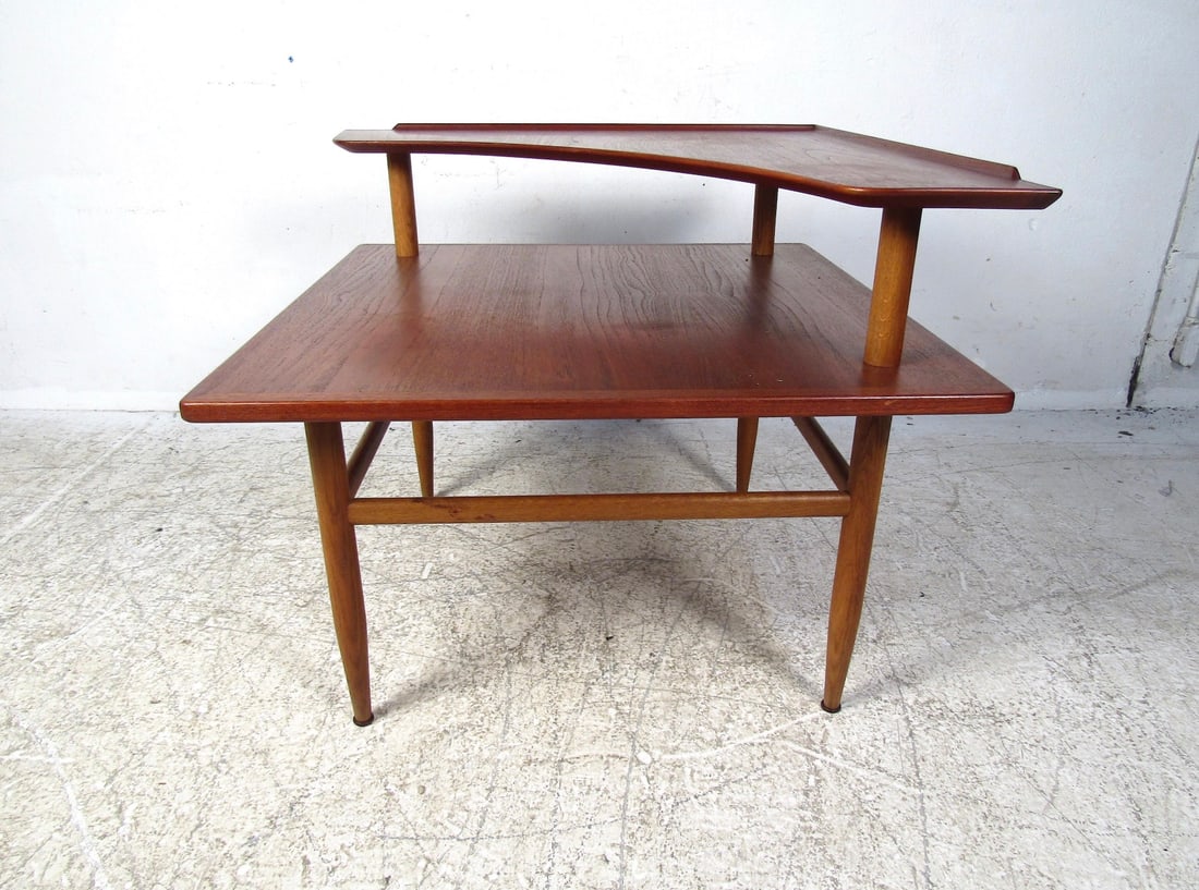 Danish Modern Teak Two-Tiered Coffee Table - 3