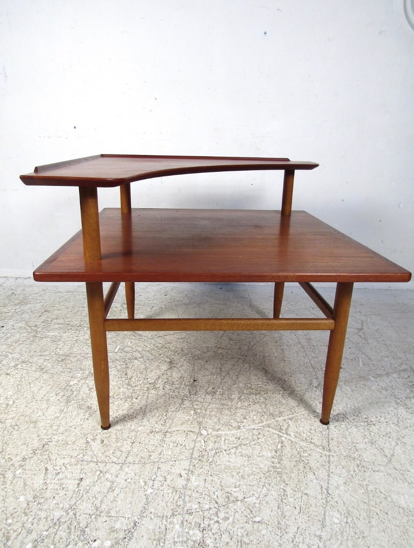 Danish Modern Teak Two-Tiered Coffee Table - 5