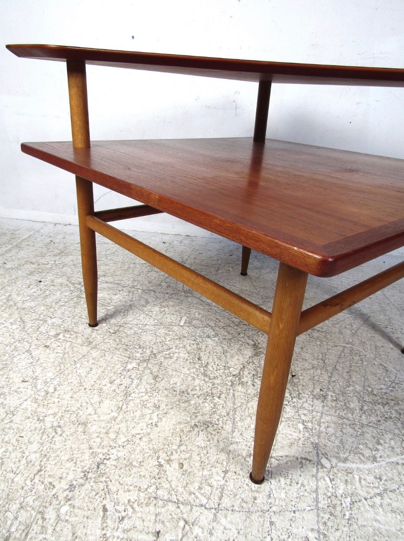 Danish Modern Teak Two-Tiered Coffee Table - 7