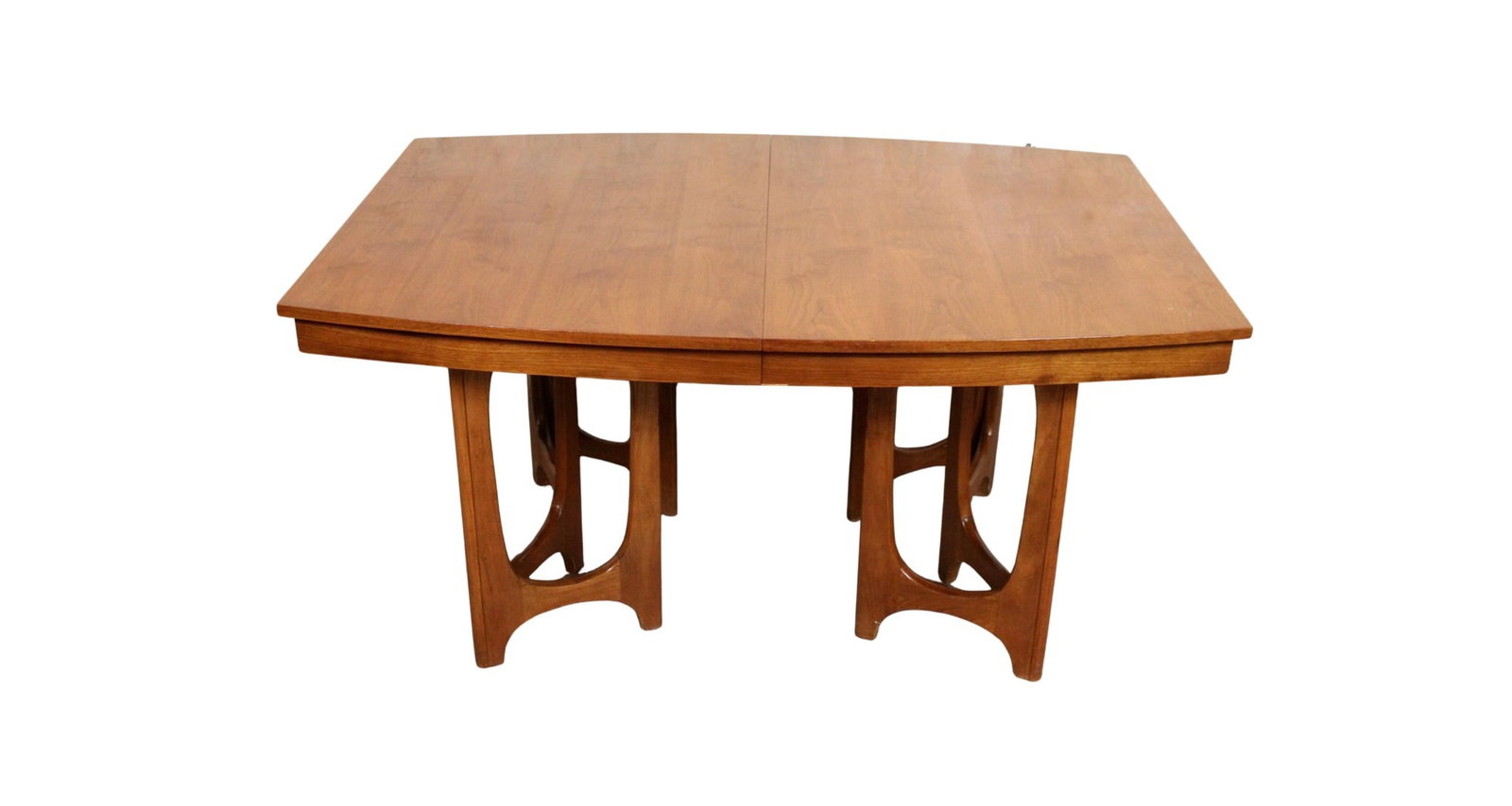 Mid-Century Sculpted Walnut Dining Table by Young Manufacturing Co. (1 of 16)