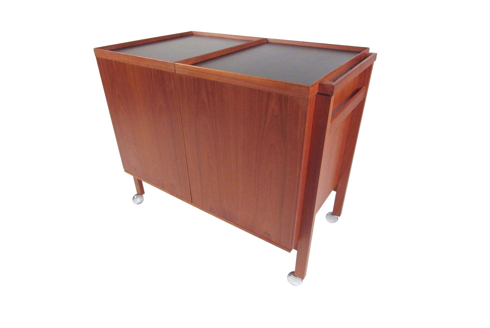 Scandinavian Modern Teak Bar Cart by Niels Erik Glasdom Jensen (1 of 16)